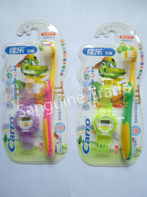 중국 Child Carton Toothbrush With watch 공급업체